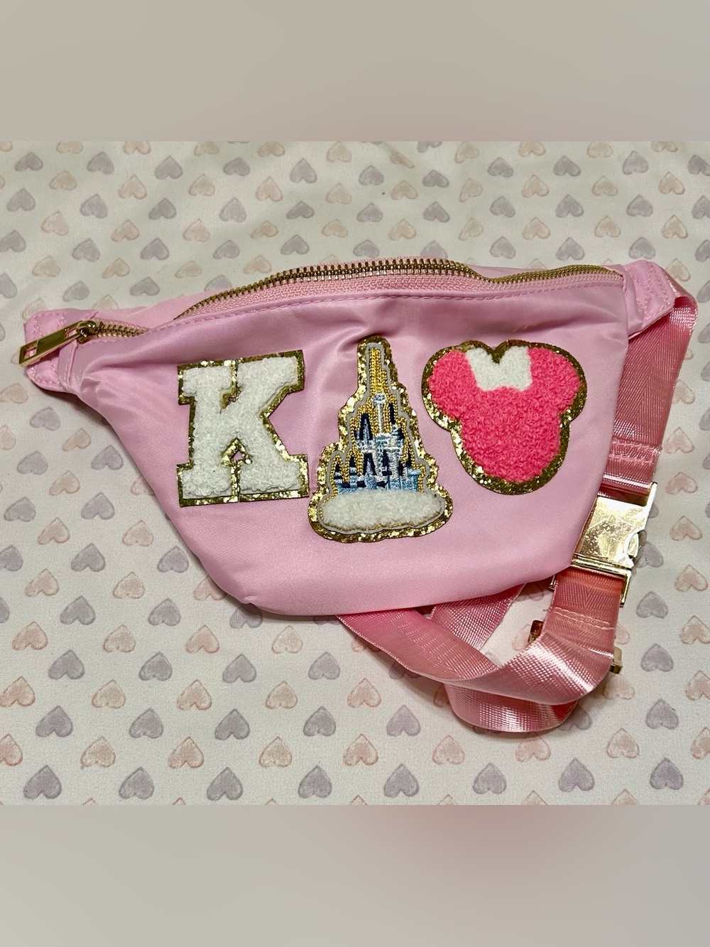 Disney bag Pink Patch Waist Bag Disney Inspired